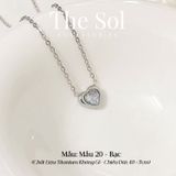 Dây Chuyền Titan Mini Diamond Heart - Mẫu 20 