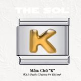  Charm Titan Italian Bracelet - Charm Chữ Cái 