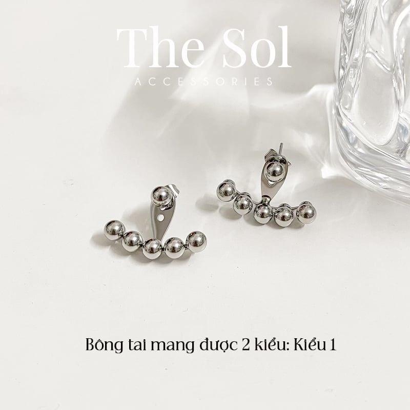  Bông Tai Titan 5 Basic Circle - Mang 2 Kiểu 