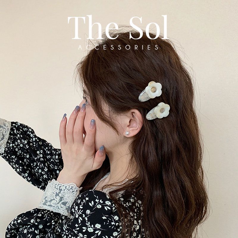 Kẹp Tóc Hàn Quốc Aragonite Flower - 1 Chiếc 
