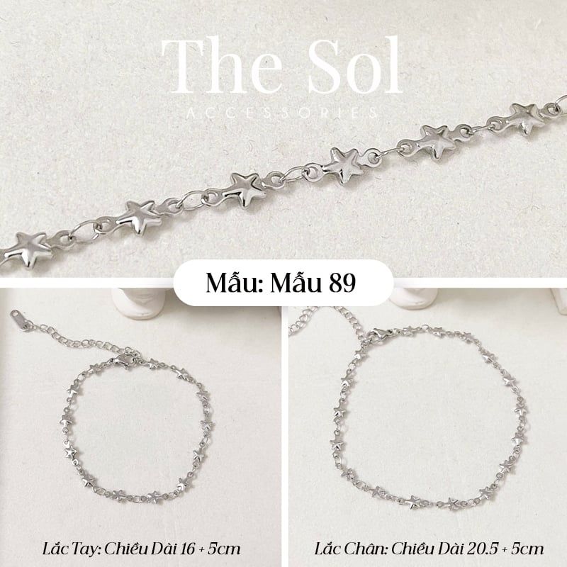  Lắc Chân Titan Mini Star - Mẫu 89 