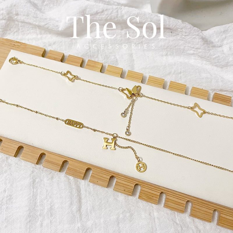  Lắc Chân Titan Charm H 