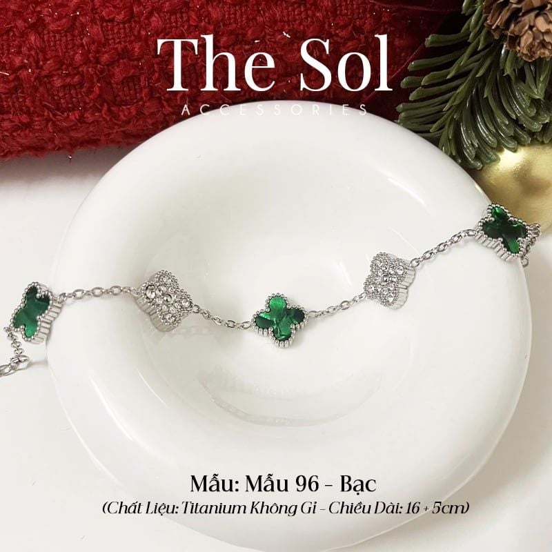  Lắc Tay Titan Dia Mix Green Lou - Mẫu 96 