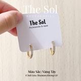  Bông Tai Titan Diamond Hoops 