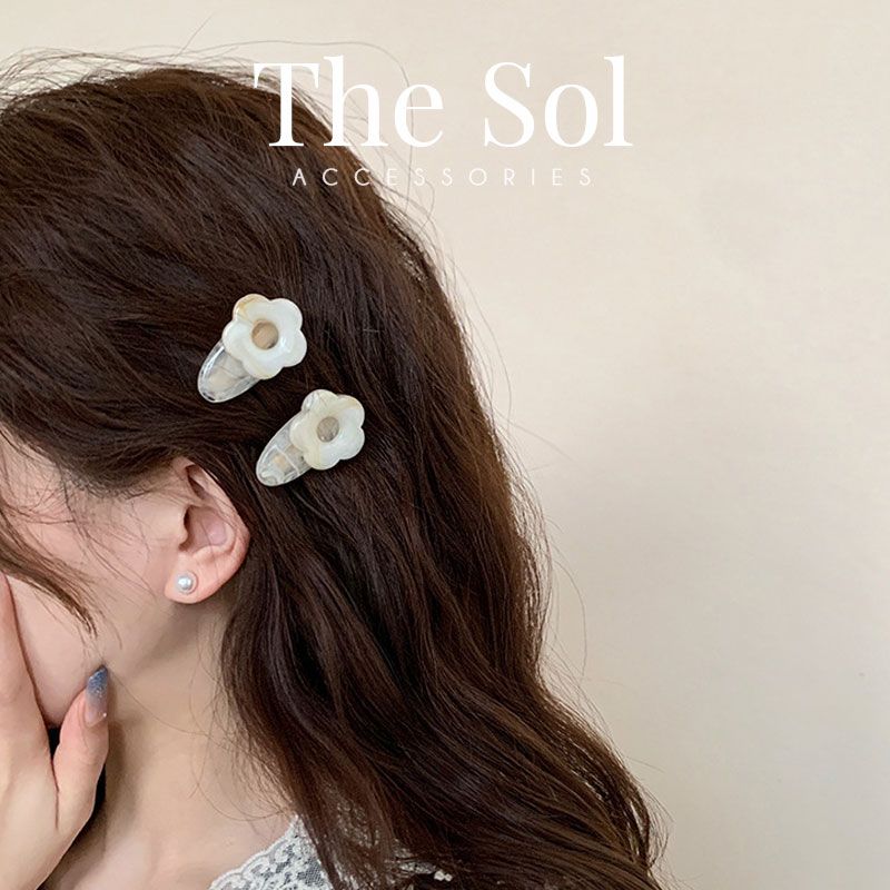  Kẹp Tóc Hàn Quốc Aragonite Flower - 1 Chiếc 
