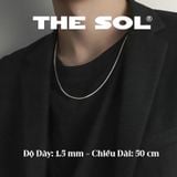  Dây Chuyền Titan Unisex Basic Chain - Dây Mì 