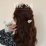  Kẹp Tóc Hàn Quốc Aragonite Flower - 1 Chiếc 