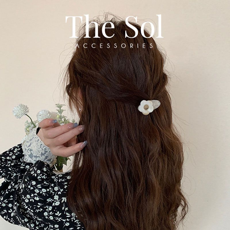  Kẹp Tóc Hàn Quốc Aragonite Flower - 1 Chiếc 