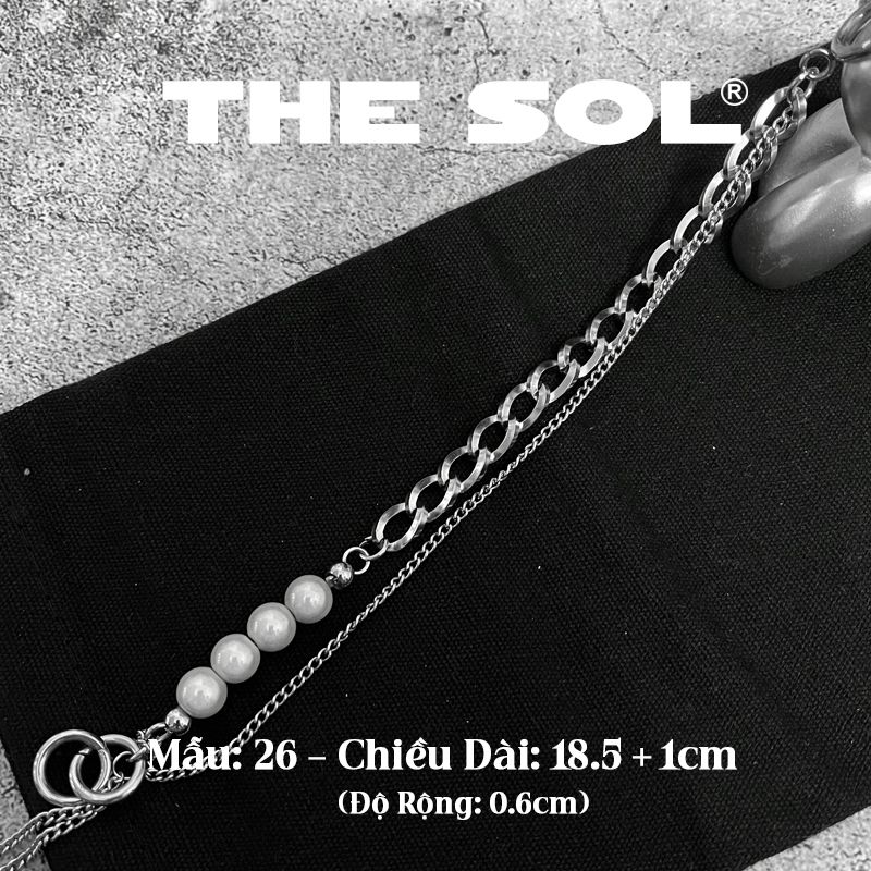  Lắc Tay Titan Unisex 4 Reflective Beads - Mẫu 26 