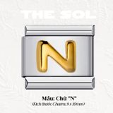  Charm Titan Italian Bracelet - Charm Chữ Cái 