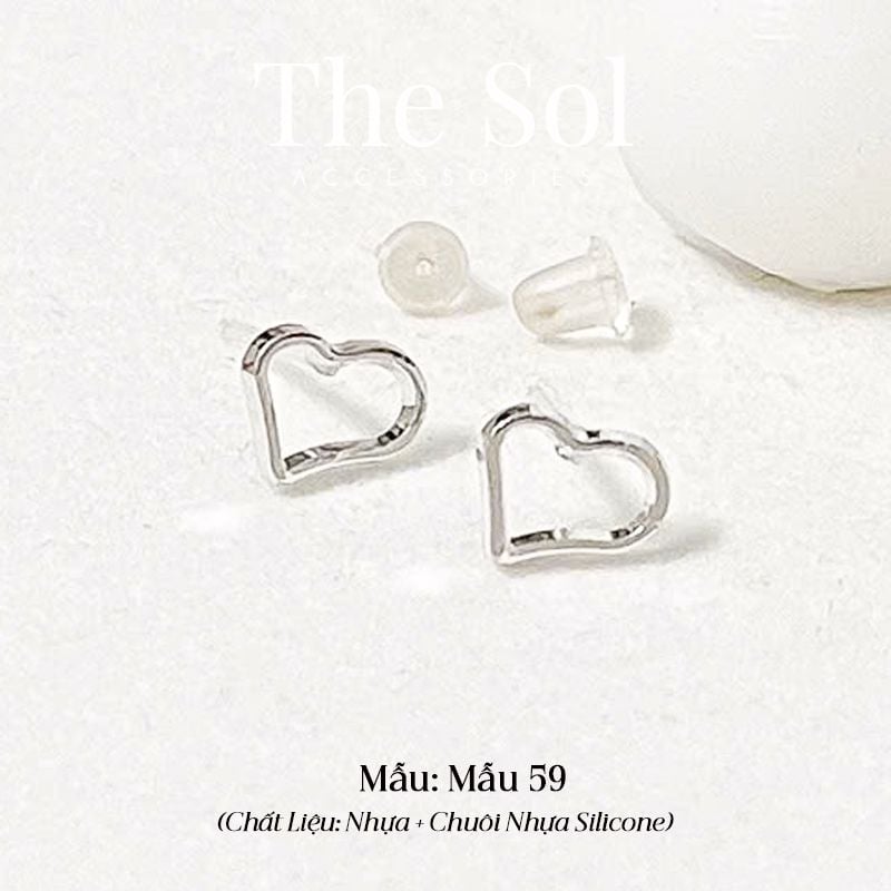  Bông Tai Nhựa 7K - BTN001 / BTN002 / BTN003 / BTN004 