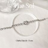  Lắc Tay Titan Metal Heart - Mẫu 79 