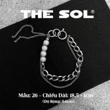  Lắc Tay Titan Unisex 4 Reflective Beads - Mẫu 26 