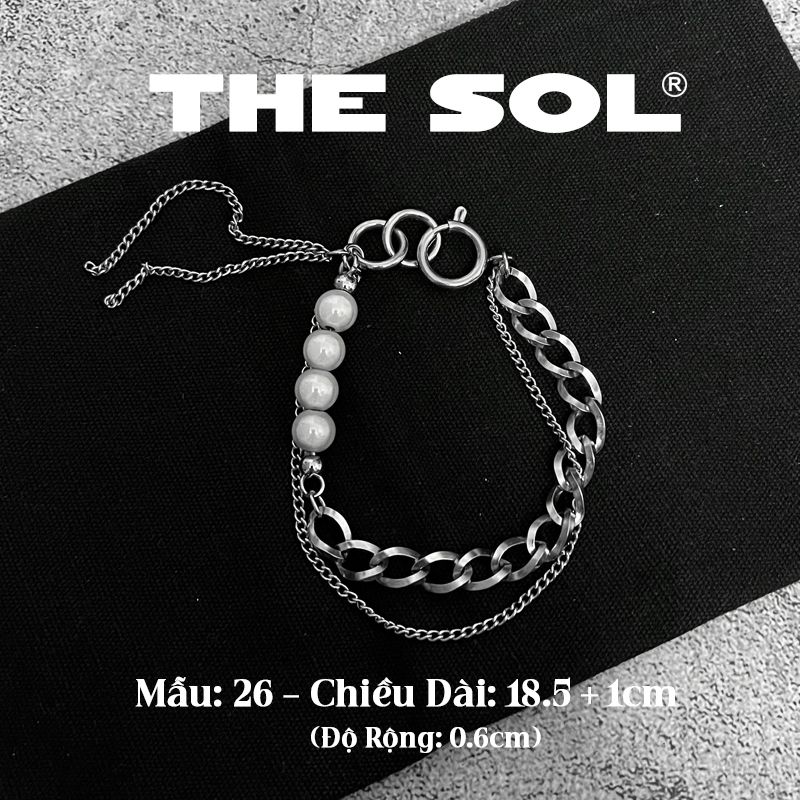  Lắc Tay Titan Unisex 4 Reflective Beads - Mẫu 26 