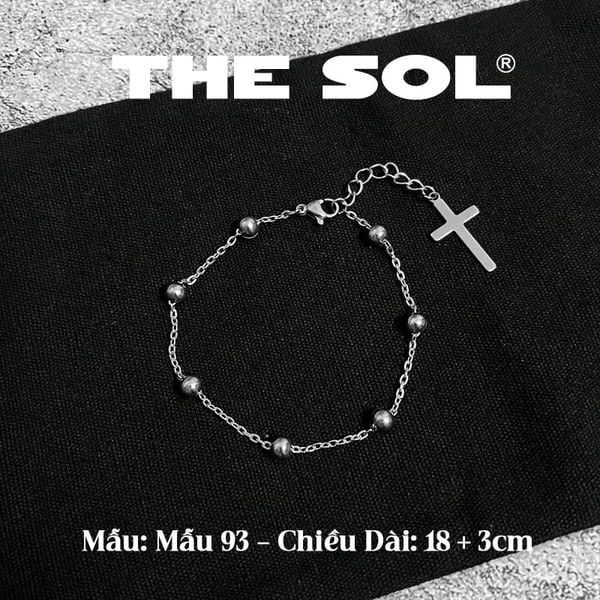  Lắc Tay Titan Unisex Basic Chain In Cross 