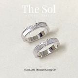  Nhẫn Titan Diamond V Narce - Mẫu 132 