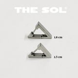  Khuyên Tai Titan Unisex The Thick Triangle - 1.5cm 