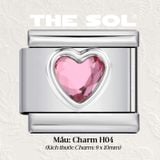  Charm Titan Italian Bracelet - Colour Heart 