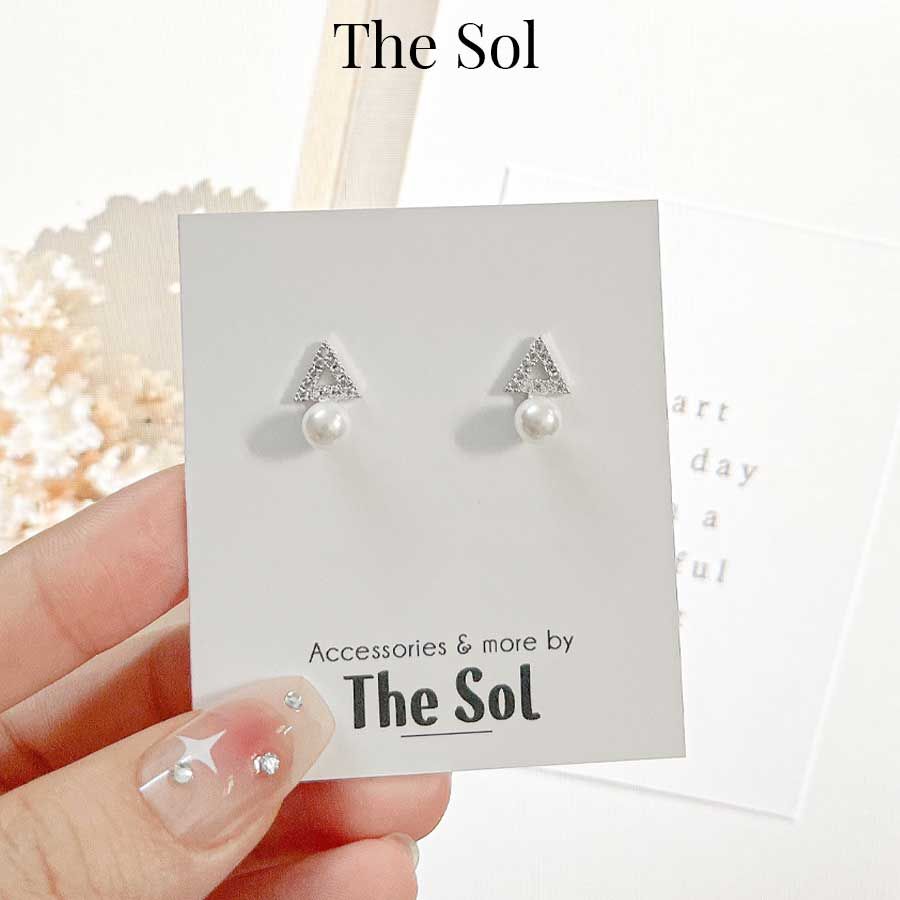  Bông Tai Seropi Dia Triangle Pearl 