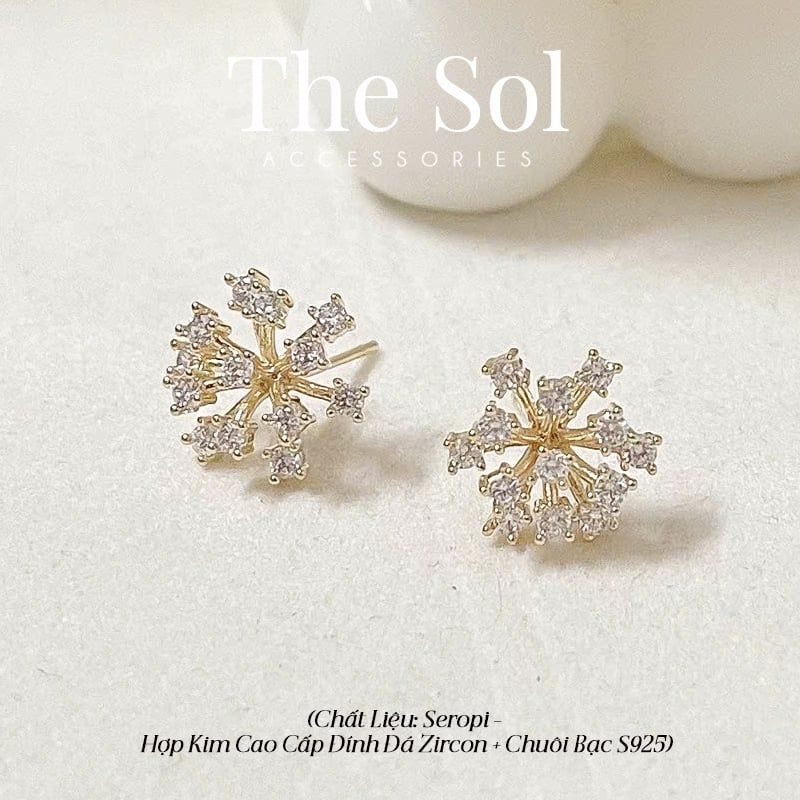  Bông Tai Seropi Golden Flower 