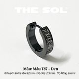  Khuyên Tai Titan Unisex Ancient Letters - Mẫu T87 