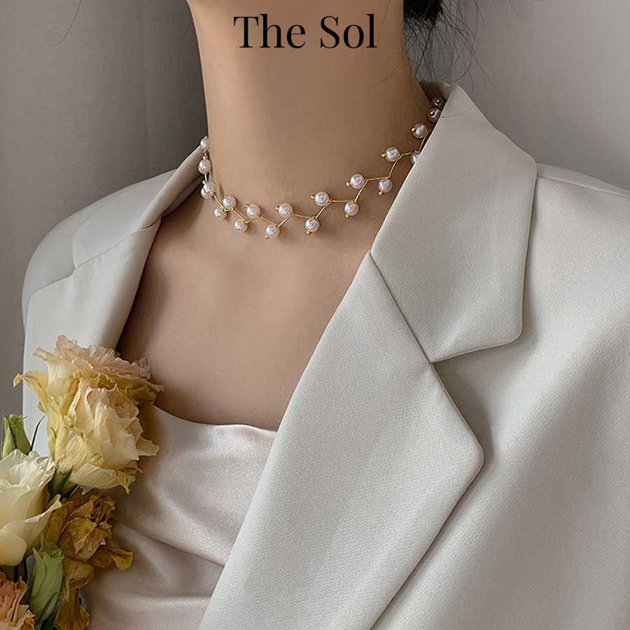  Choker Hàn Quốc Elegant Pearls 