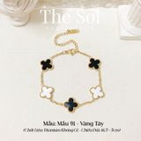  Lắc Tay Titan White Mix Black Lou 1.3cm - Mẫu 91 