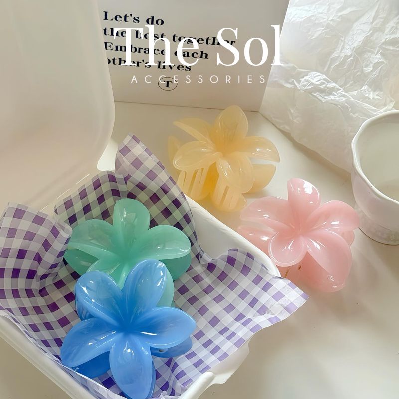  Kẹp Gắp Hàn Quốc Hoa Sứ Basic - 8cm 