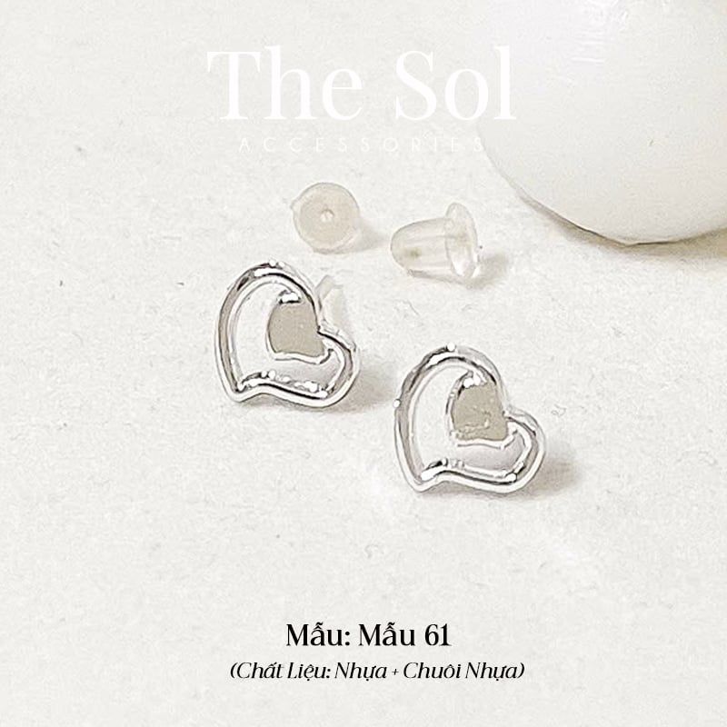  Bông Tai Nhựa 7K - BTN001 / BTN002 / BTN003 / BTN004 