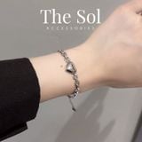  Lắc Tay Titan Metal Heart - Mẫu 79 
