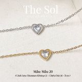  Lắc Tay Titan Mini Diamond Heart - Mẫu 20 