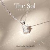  Dây Chuyền Bạc Emeral Diamond 