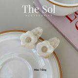  Kẹp Tóc Hàn Quốc Aragonite Flower - 1 Chiếc 