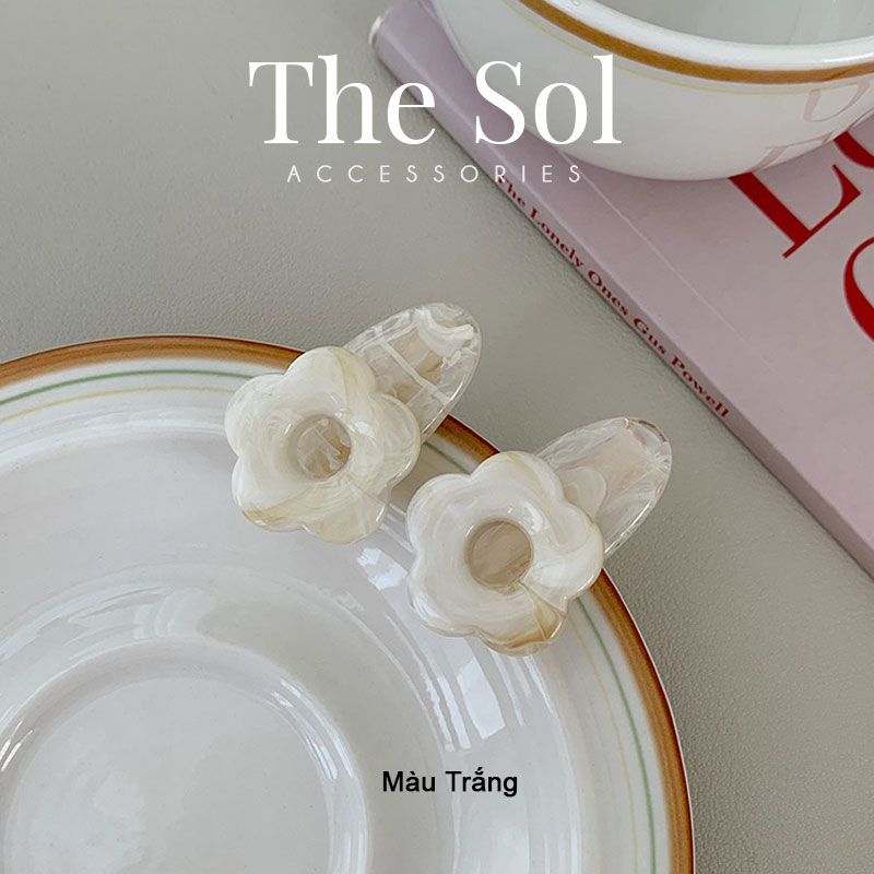  Kẹp Tóc Hàn Quốc Aragonite Flower - 1 Chiếc 