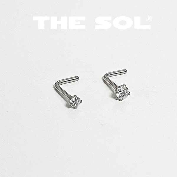  Khuyên Mũi Titan Unisex NOSTRIL Chân L Đính Đá 