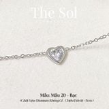  Lắc Tay Titan Mini Diamond Heart - Mẫu 20 