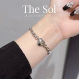  Lắc Tay Titan Metal Heart - Mẫu 79 