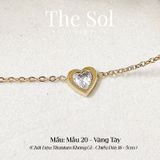  Lắc Tay Titan Mini Diamond Heart - Mẫu 20 