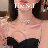  Choker Hàn Quốc Diamond Butterfly 