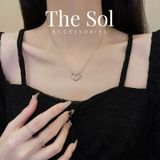  Dây Chuyền Hàn Quốc Hollow Heart 