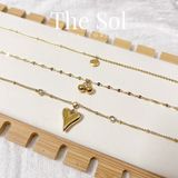  Lắc Chân Titan Golden Heart 