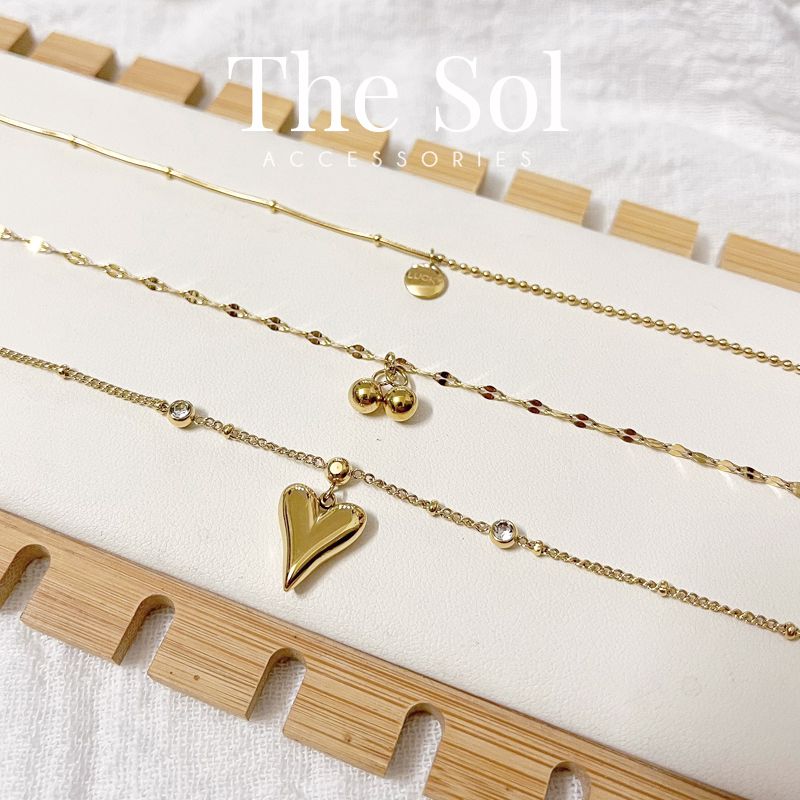  Lắc Chân Titan Golden Heart 