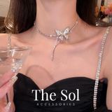  Choker Hàn Quốc Diamond Butterfly 