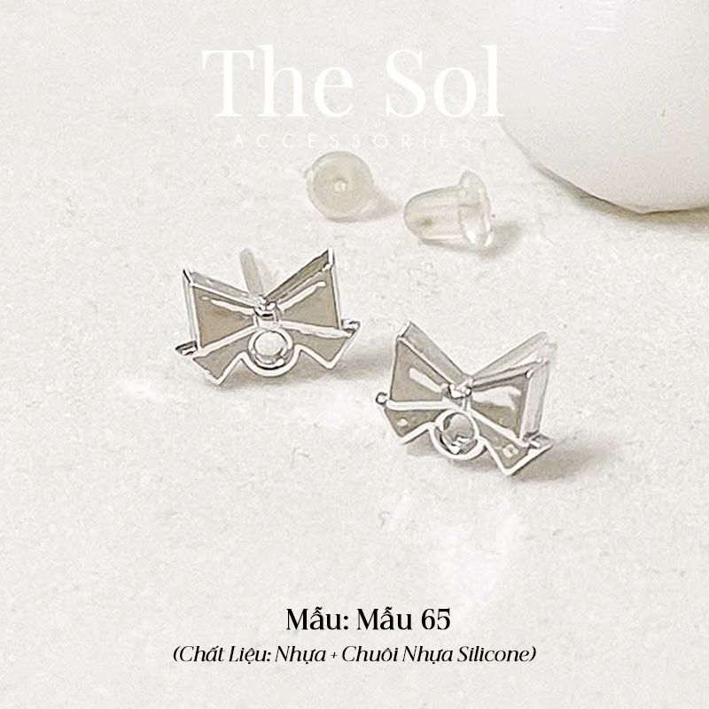  Bông Tai Nhựa 7K - BTN001 / BTN002 / BTN003 / BTN004 