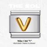  Charm Titan Italian Bracelet - Charm Chữ Cái 