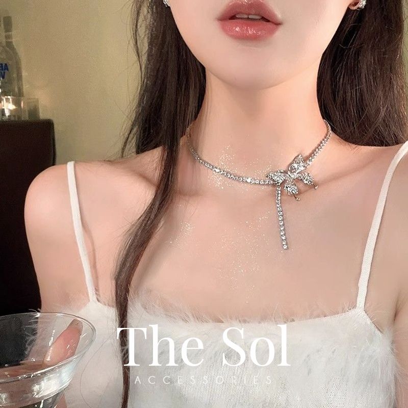  Choker Hàn Quốc Diamond Butterfly 