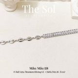  Lắc Tay Titan Chain & Diamond Line - Mẫu 118 