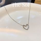  Dây Chuyền Hàn Quốc Hollow Heart 