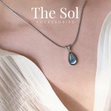  Dây Chuyền Titan Aquamarine Stone - Mẫu 70 