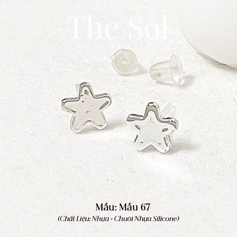  Bông Tai Nhựa 7K - BTN001 / BTN002 / BTN003 / BTN004 